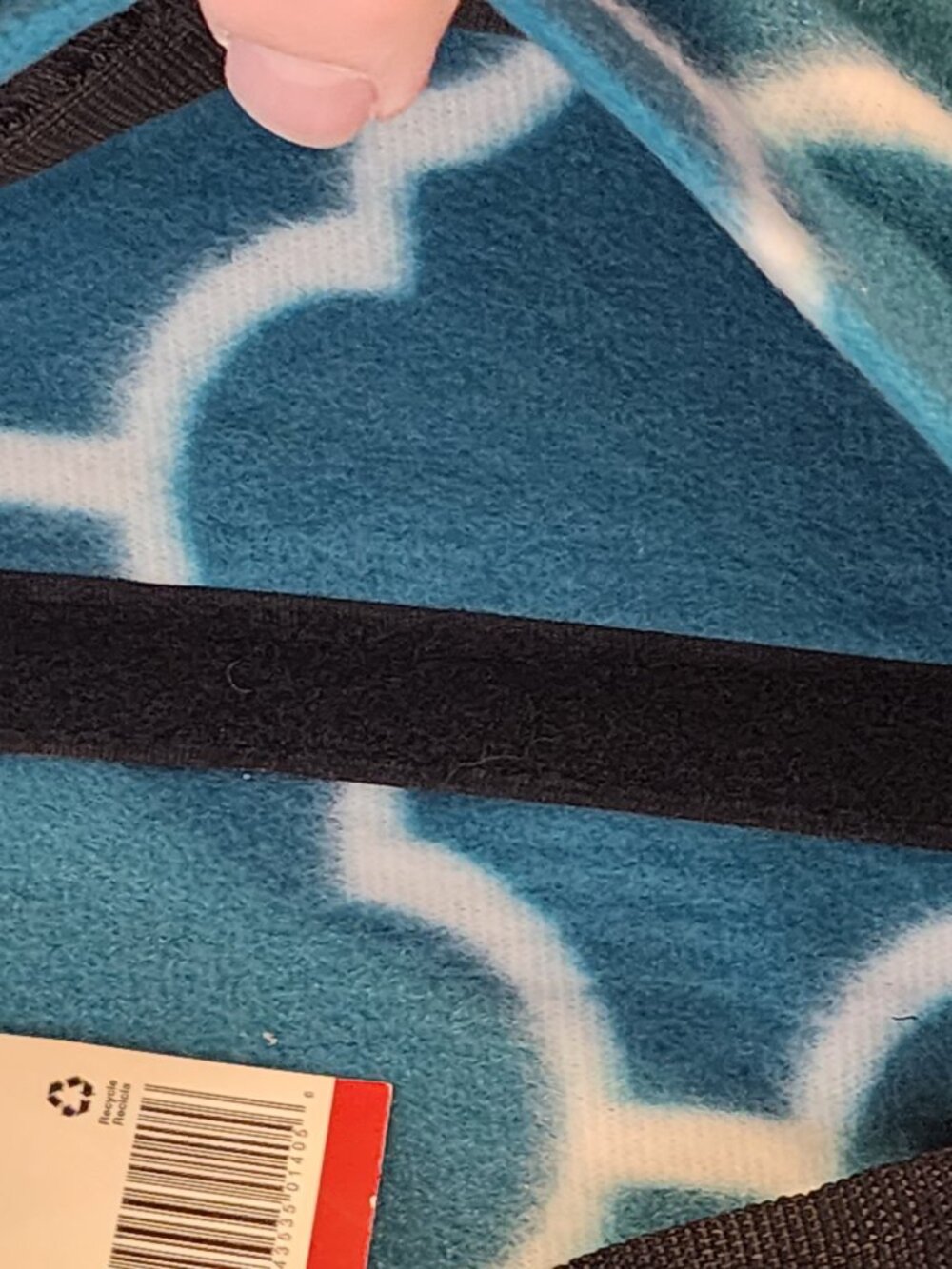 Home Depot Teal Lattice Pattern 50"x60" Water Resistant Backing Outdoor Blanket - Picture 11 of 16